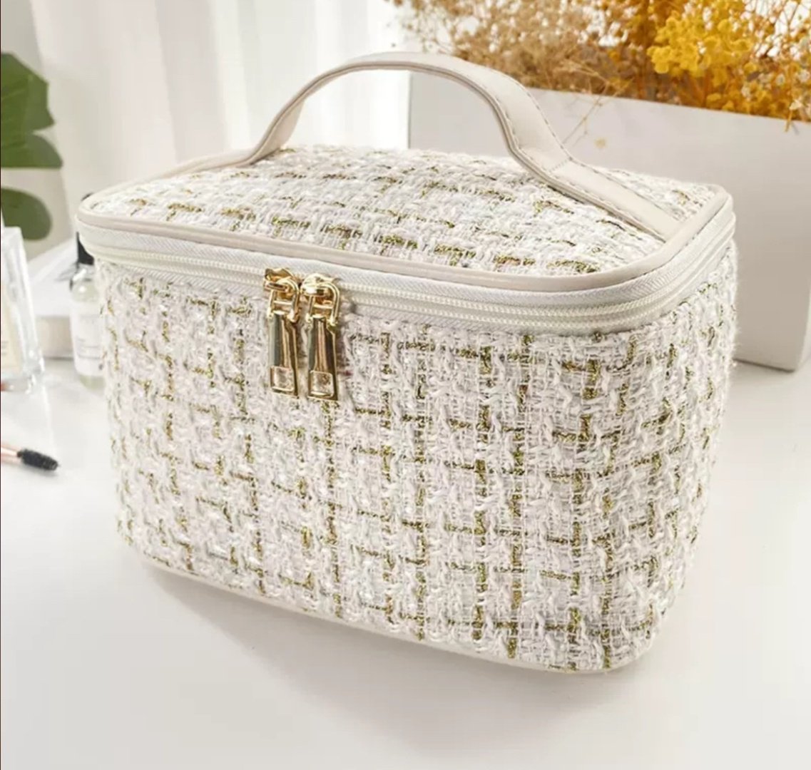 Косметичка текстиль белый 14X22 см