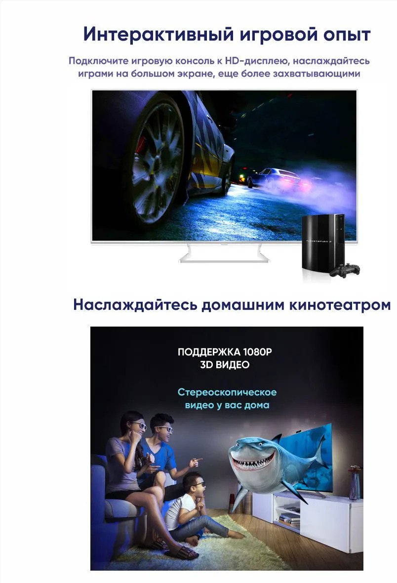 Кабель Ugreen HDMI - HDMI 2 м 10142 купить,NaN