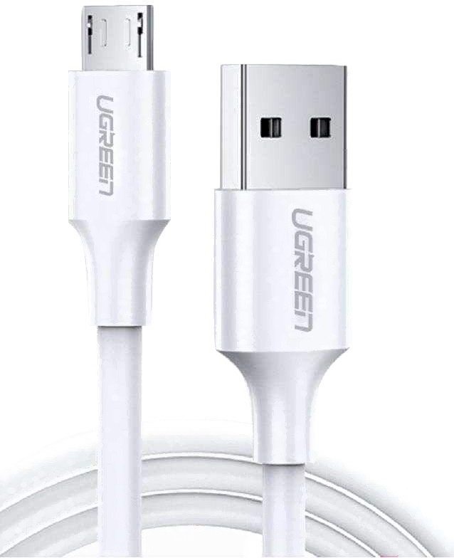 Кабель Ugreen USB 2.0 (M), micro-USB 2.0 (M), 1.5 м, US289/60142 белый купить,NaN