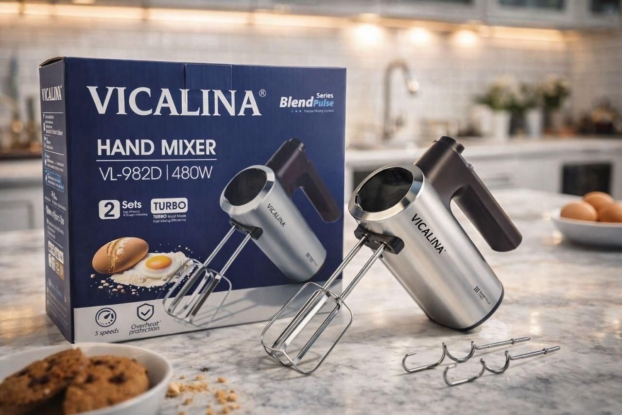 Миксер Vicalina VL-982D черный, серебристый