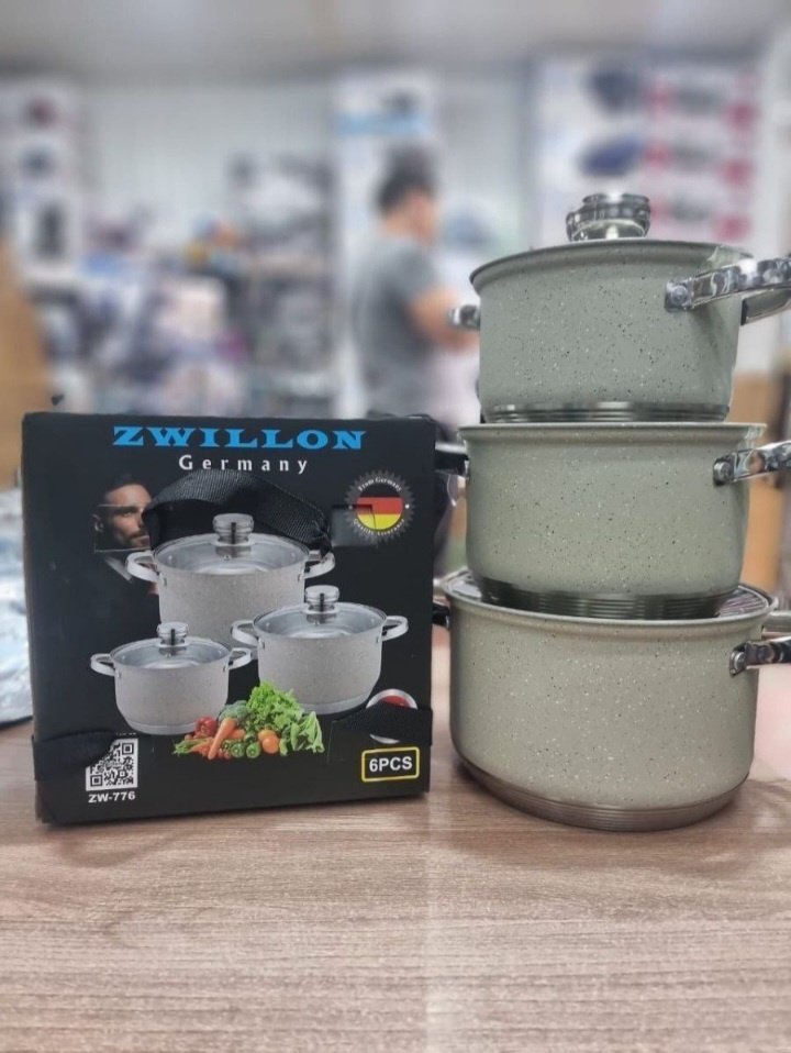 ZWILLON набор кастрюль 776 сталь 6 в 1