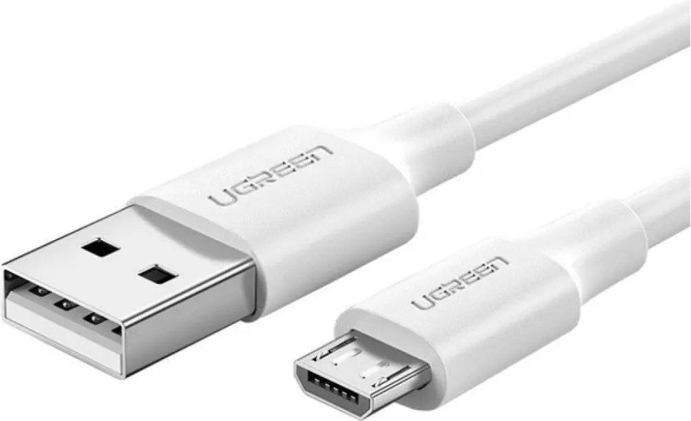 Кабель Ugreen USB 2.0 (M), micro-USB 2.0 (M), 1 м, US289 60141 белый купить,NaN