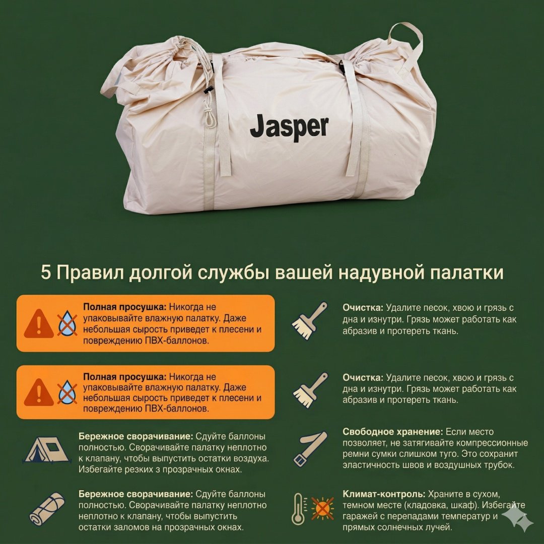 Палатка JASPER кемпинговая 6-местная бежевый купить,195000