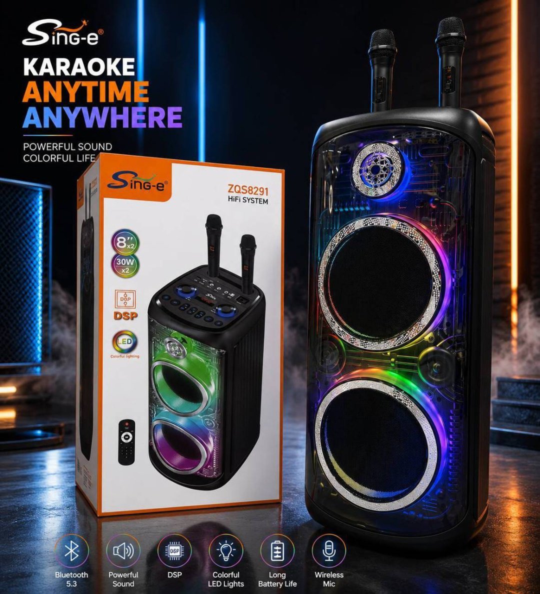 Портативная колонка SinG-e ZQS 8291 черный купить,46000