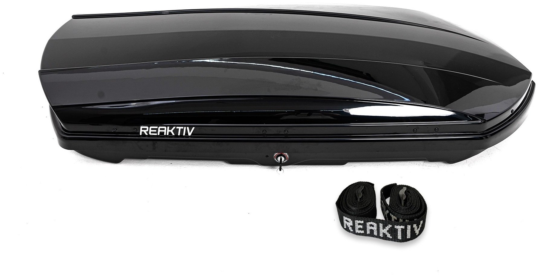 Багажный бокс REAKTIV Meteor L черный глянцевый двустороннее 550 л