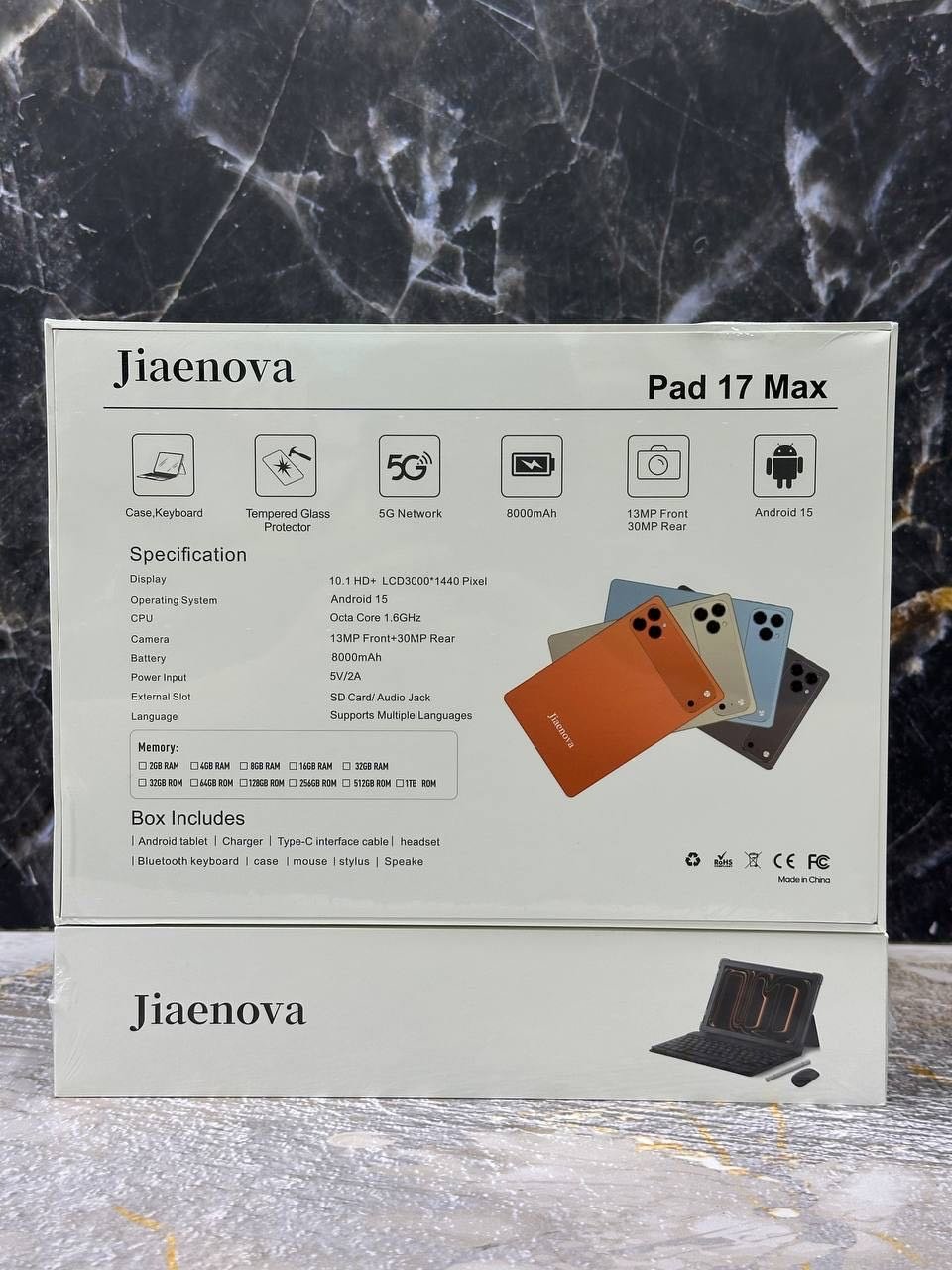 Планшет Jiaenova Pad 17 Max 10.1 дюйм 32 Гб/1000 Гб оранжевый