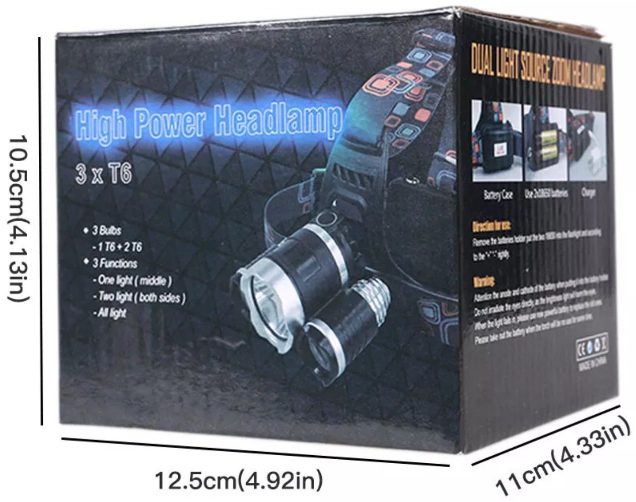 Headlamp 3xT6 налобный черный купить,5600