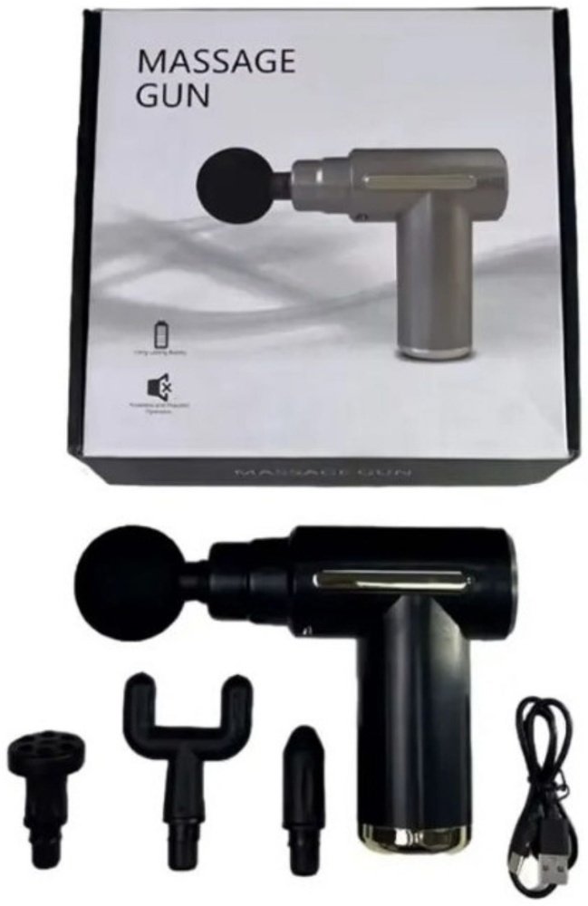 Massage Gun SY-720 массажный пистолет для тела, вибрационный, черный