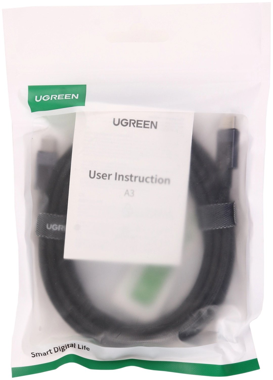 Кабель Ugreen USB TypeC (M), USB TypeC (F), 3 м, L512 (45065) серый купить,NaN