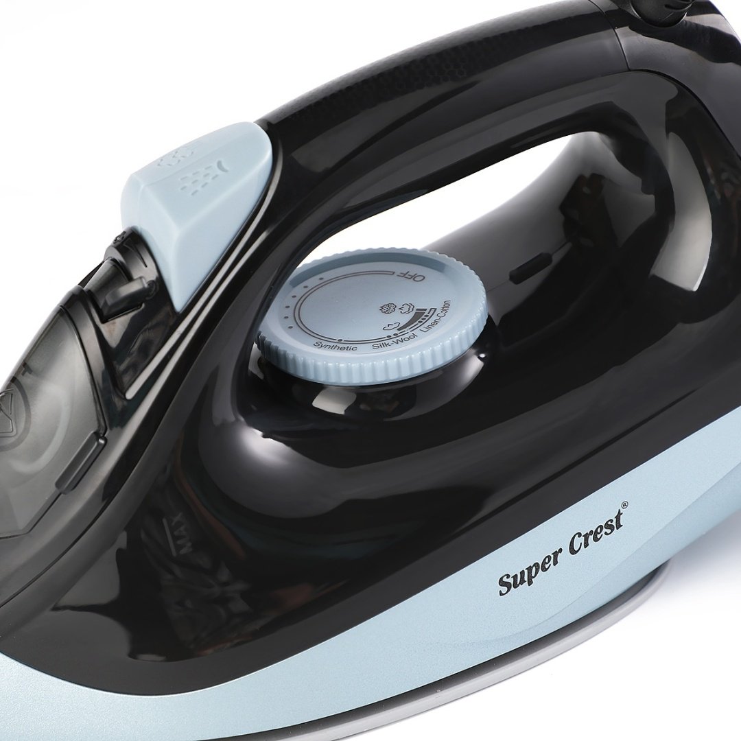 Утюг Super Crest SCT-1040 черный, синий купить,16000