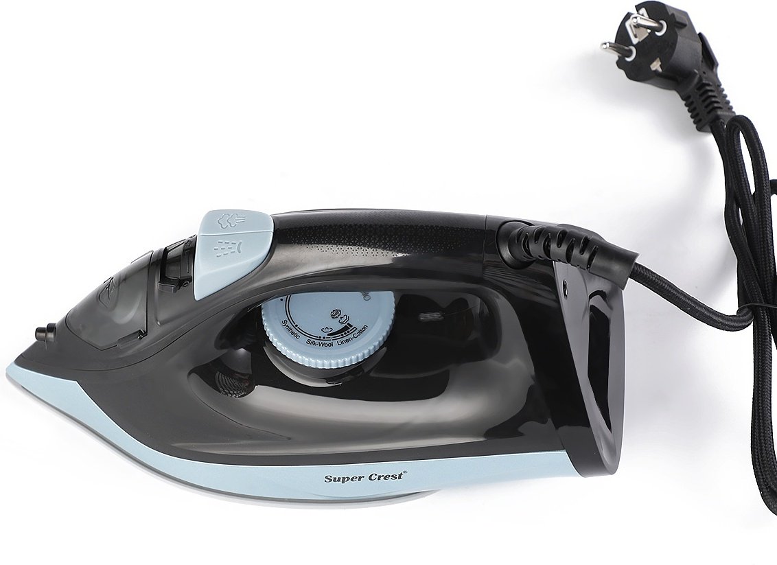 Утюг Super Crest SCT-1040 черный, синий купить,16000