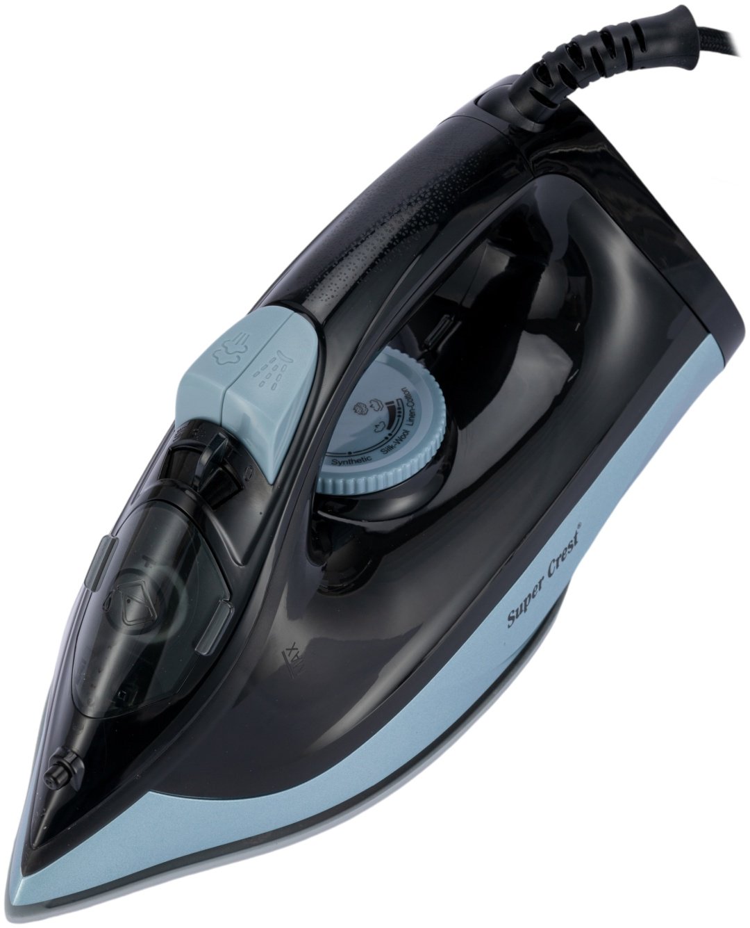 Утюг Super Crest SCT-1040 черный, синий купить,16000