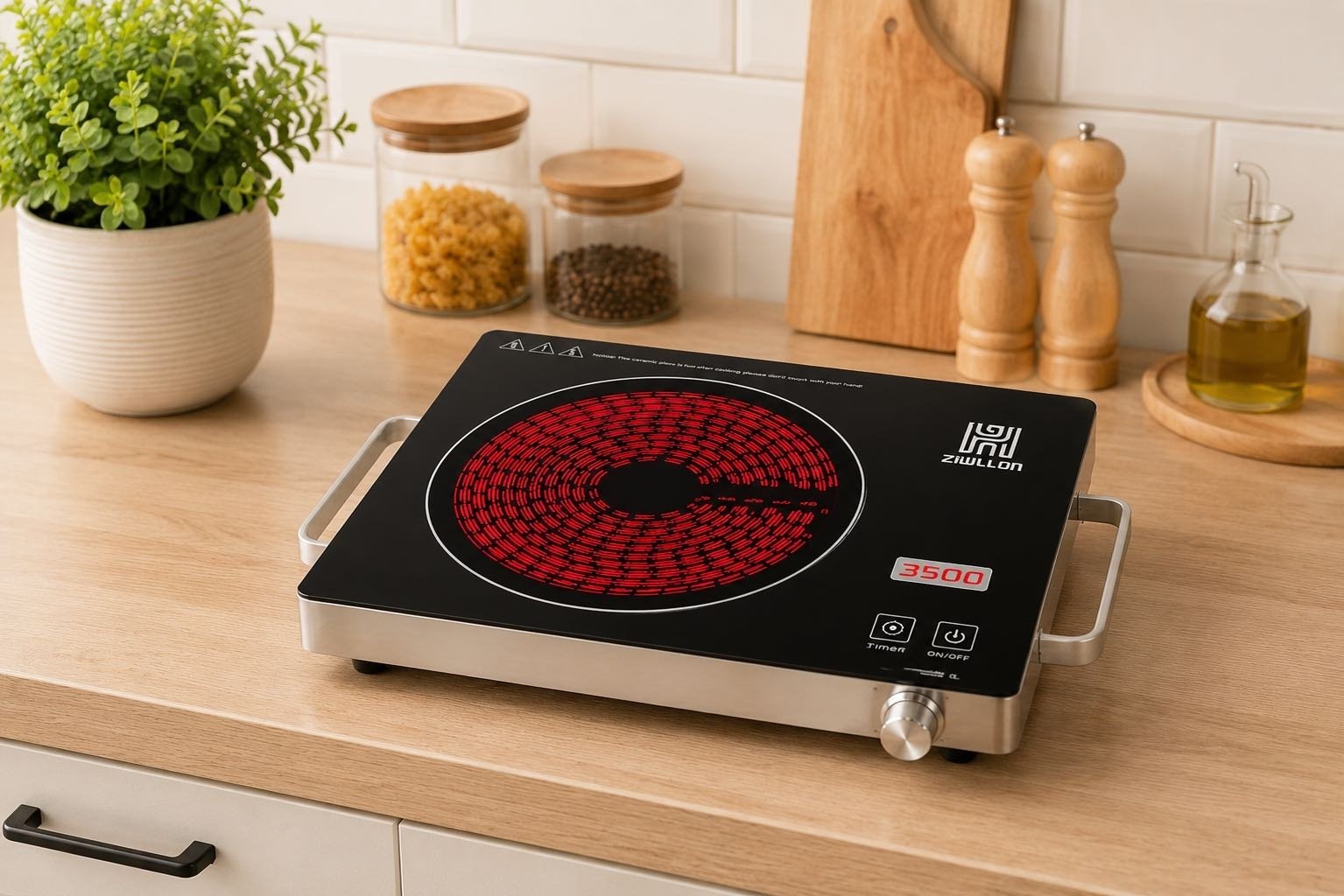 Настольная плита ZWILLON ZW-7031 черный