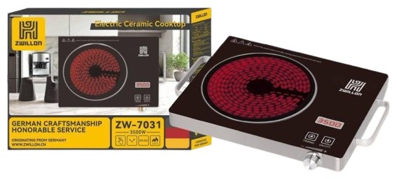 Настольная плита ZWILLON ZW-7031 черный