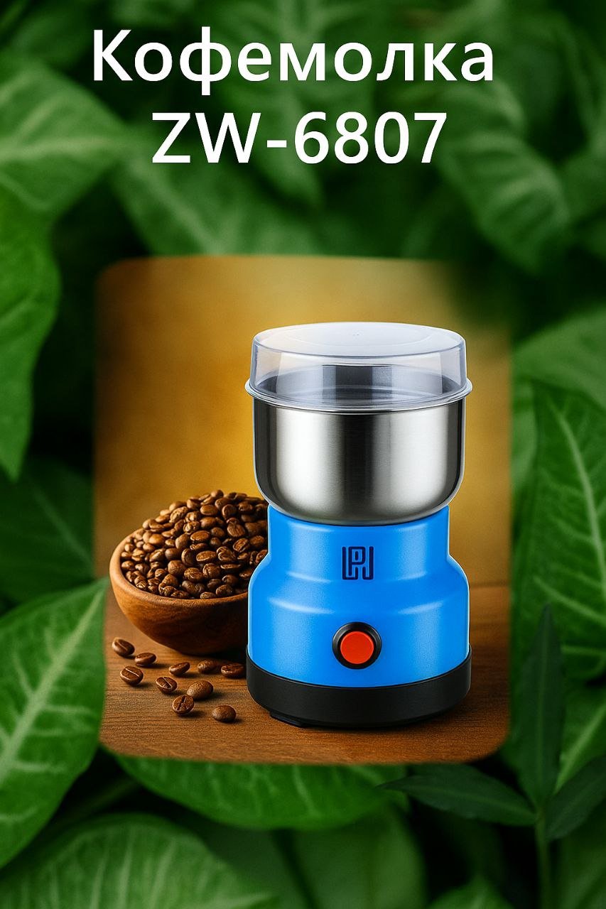 Кофемолка ZWILLON ZW-6807 голубой купить,4400