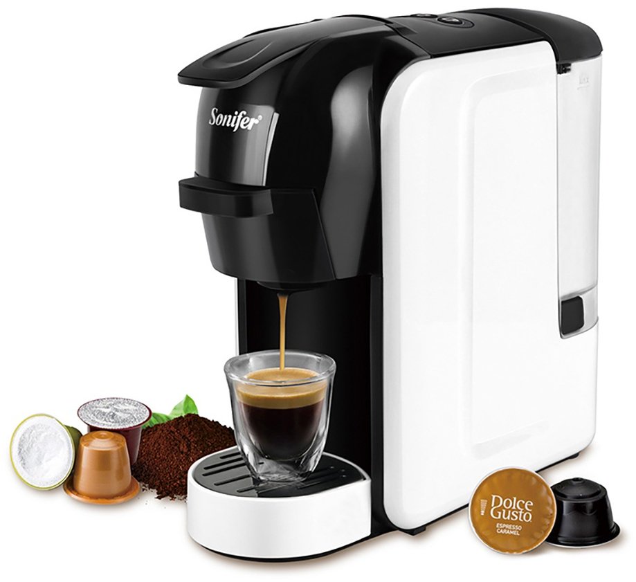 Кофемашина Sonifer SF-3539 белый, черный