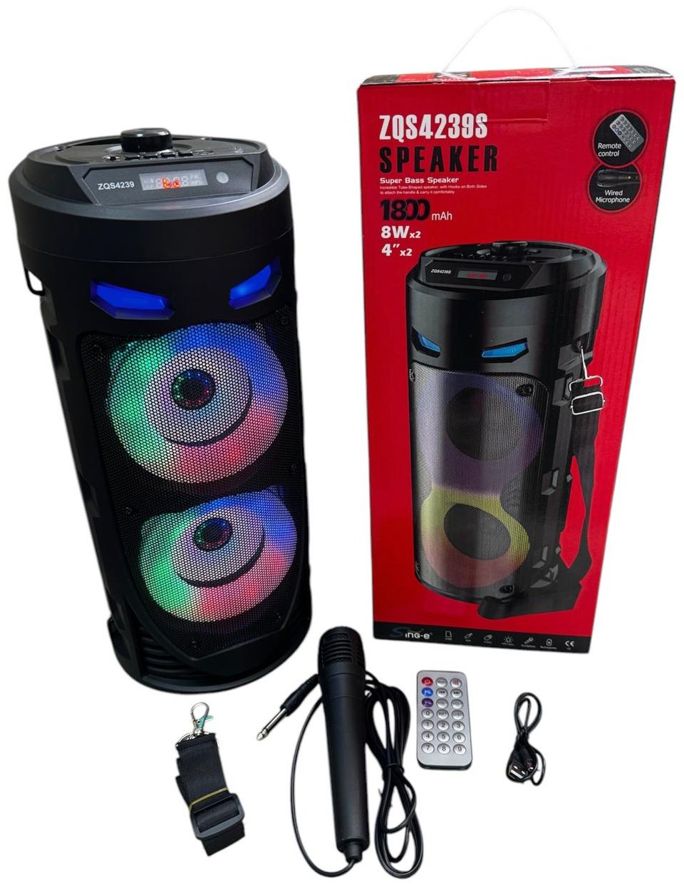 Портативная колонка ZQS-4239S черный купить,13500
