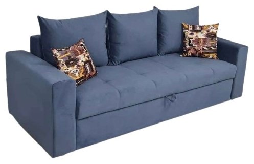 Диван прямой Modern D0, 220х70 см, обивка микровелюр, темно-синий купить,140000