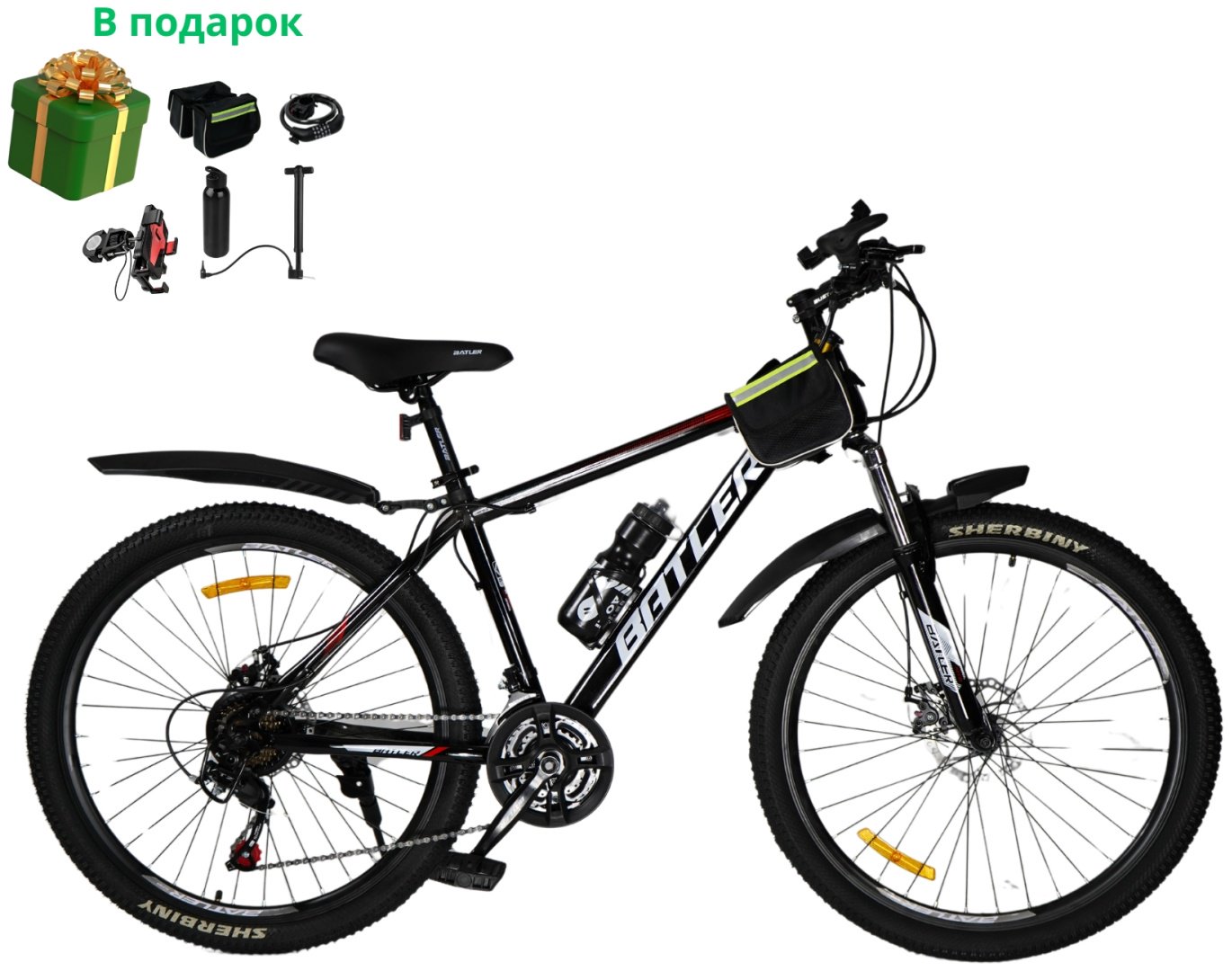 Велосипед FNIX 8811 Black 16 дюймов черный