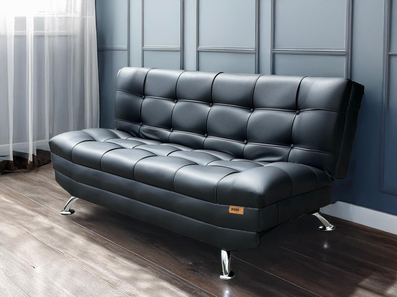 Диван DIEGO MX995, 190х85 см, обивка экокожа (искусственная кожа), черный купить,99500