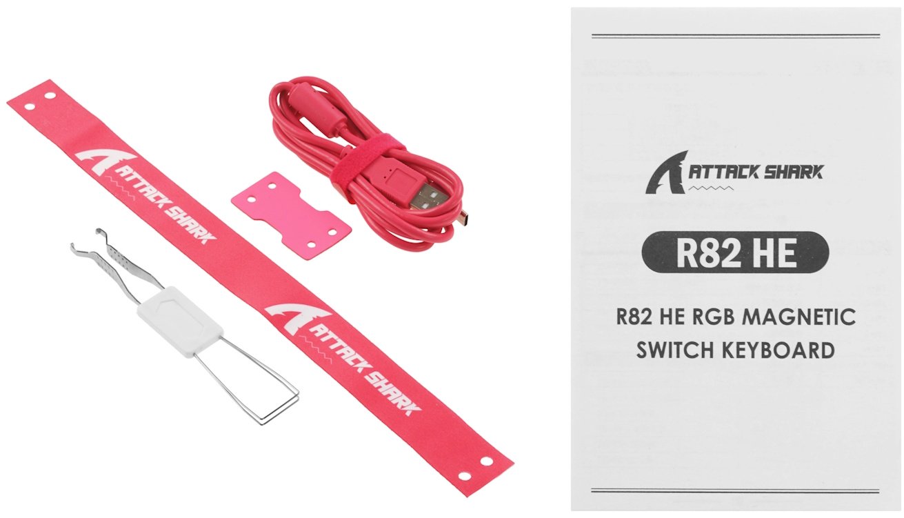 Клавиатура Attack Shark R82 HE Pink Contour розовый купить,NaN