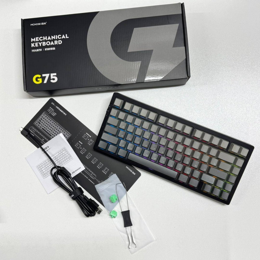Клавиатура MCHOSE G75 PRO черный купить,NaN