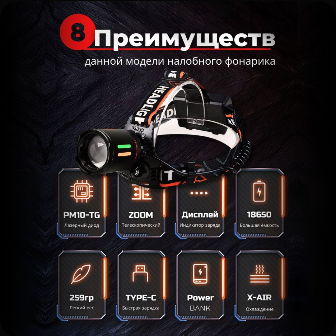 30348580_239936122 налобный оранжевый купить,6000