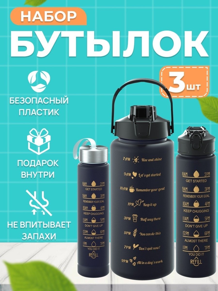 Бутылка 529662 2000 мл черный