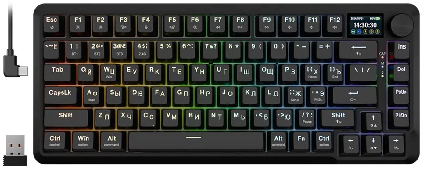 Клавиатура Redragon Flekact Pro 72535 черный купить,NaN