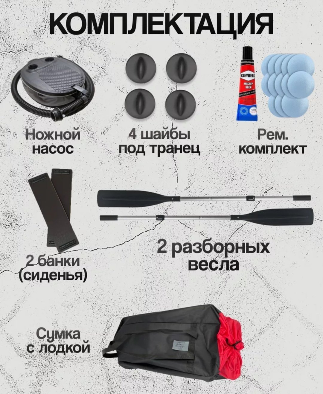 Надувная лодка RUFF PRO 280 зелёно-черный