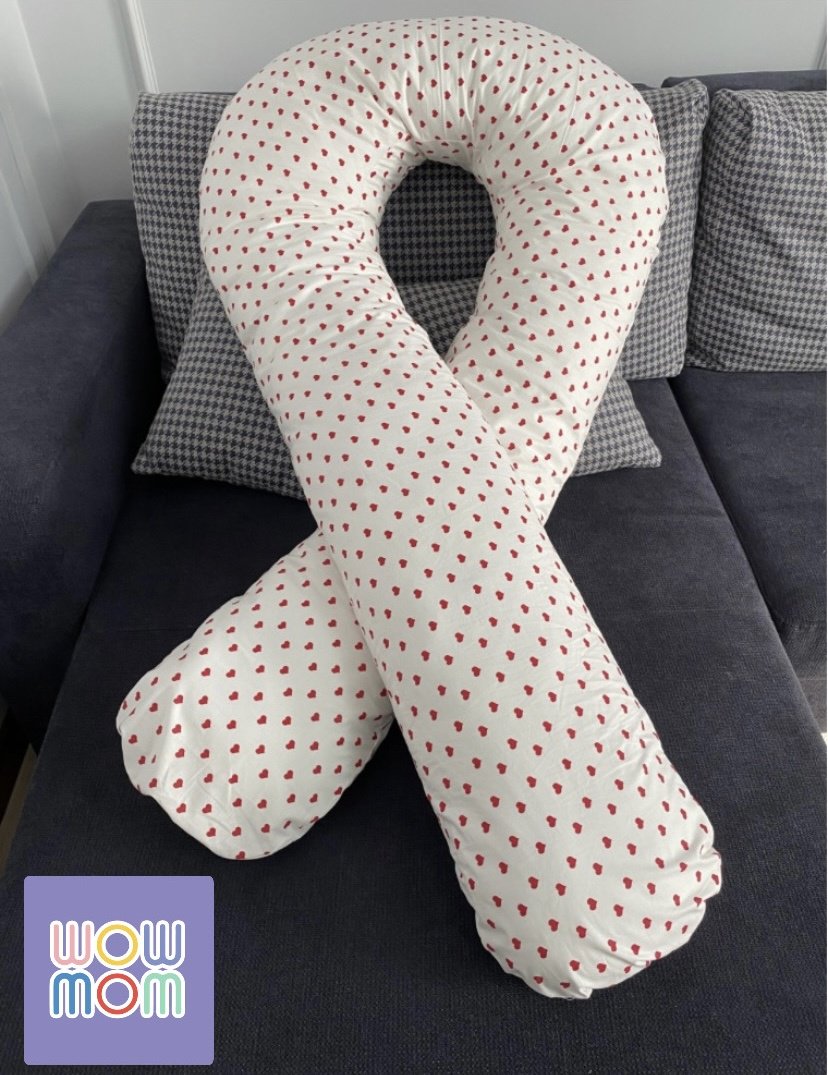 Подушка для беременных WOW MOM 60x150 см, синтепон