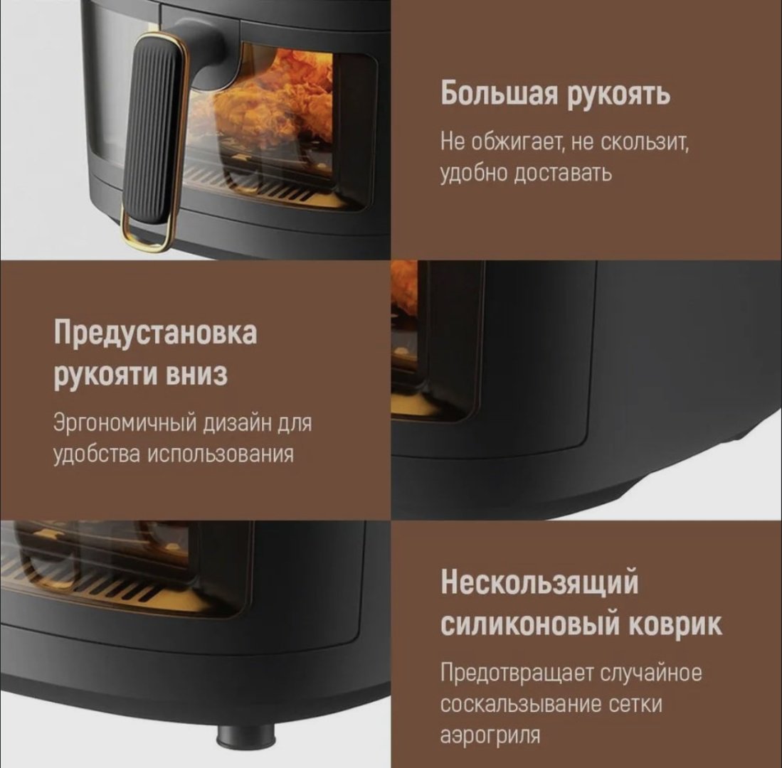 Аэрогриль Silver Crest S18 8 л черный купить,32000
