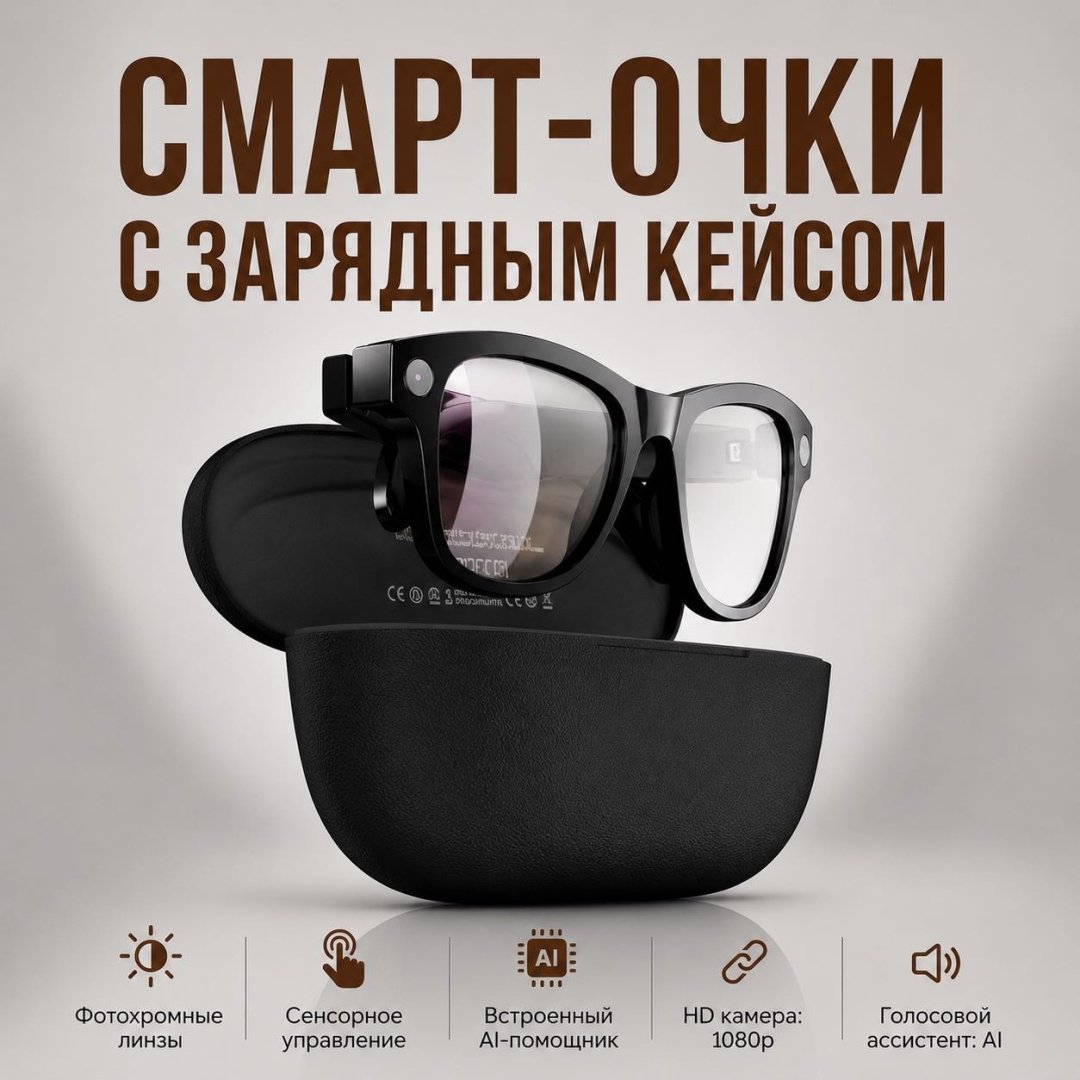 Смарт-очки M02 черный