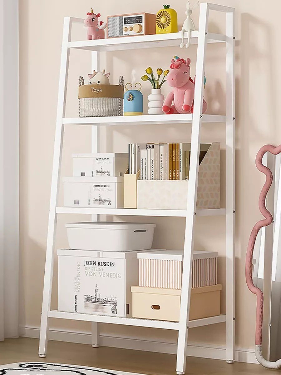 Стеллаж напольный HY-SJ4C-BAI, 61x35x150 см, белый купить,18000