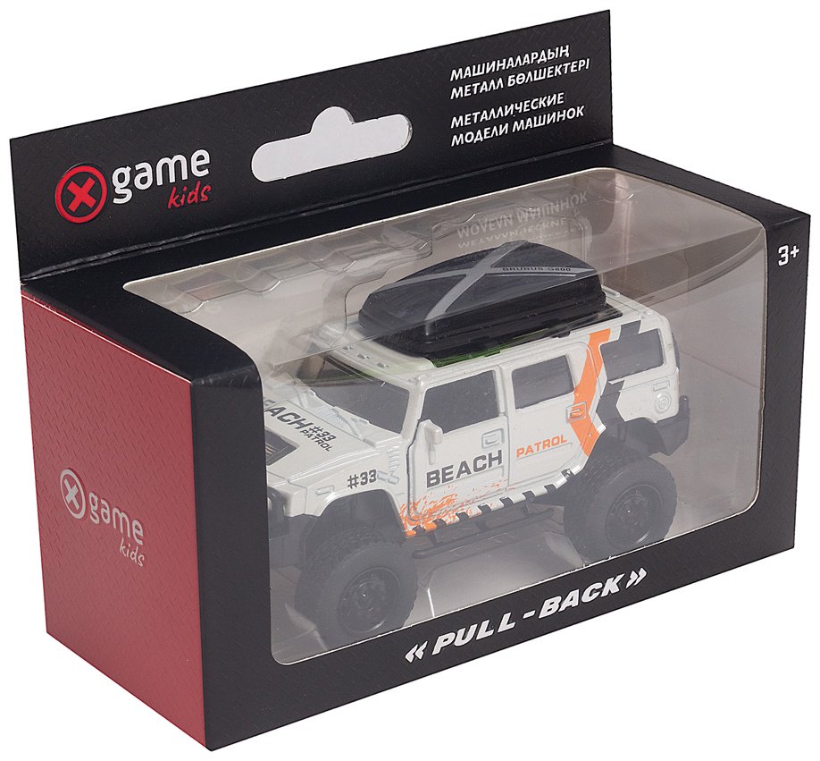 Внедорожник X Game kids Металлическая машинка, X-Game Kids, 91000W, 1:32, 11.9 см, белый купить,NaN
