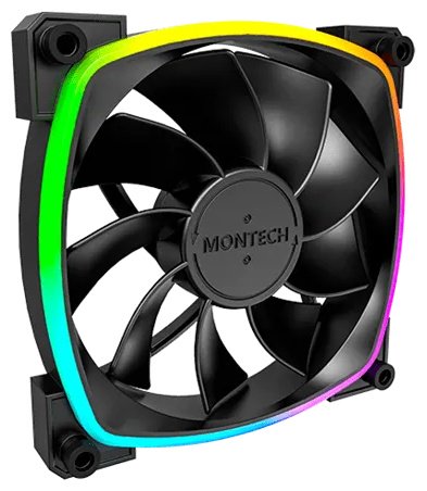 Кулер для корпуса MONTECH RX120 3 in 1 Pack (B) черный купить,NaN