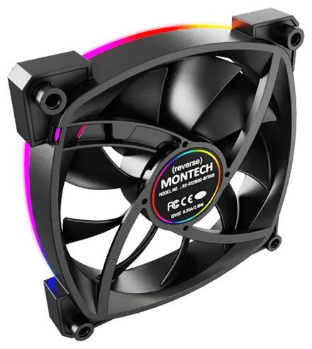 Кулер для корпуса MONTECH RX120 3 in 1 Pack (B) черный купить,NaN