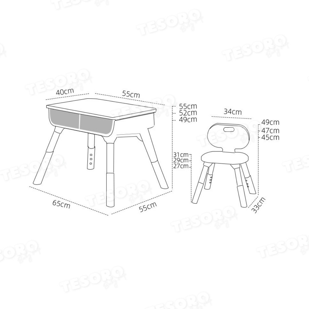 491532331 комплект, 55x40x55 см, белый, коричневый купить,27800