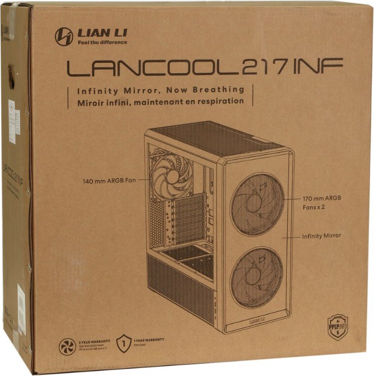 Корпус LIAN LI LanCool 217 INF (G99.LAN217INFX.10R) черный купить,NaN