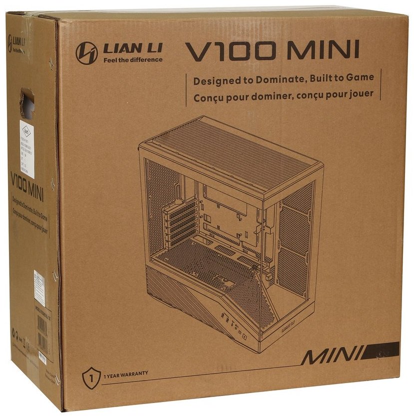 Корпус LIAN LI Vector V100 Mini G99.V100MIX.00 черный купить,25990