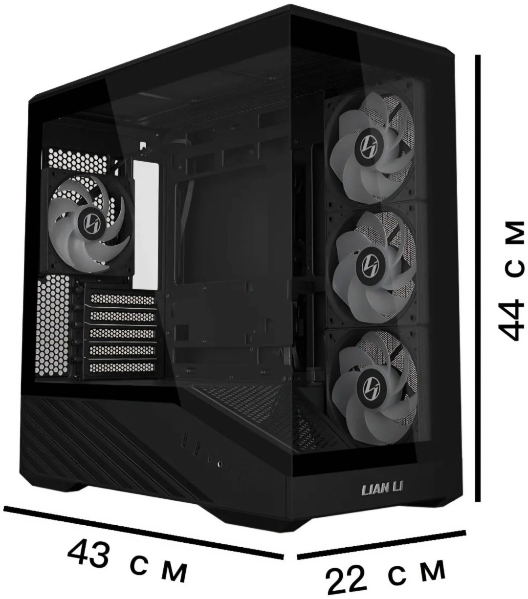 Корпус Lian Li Vector V100R Mini черный купить,34990