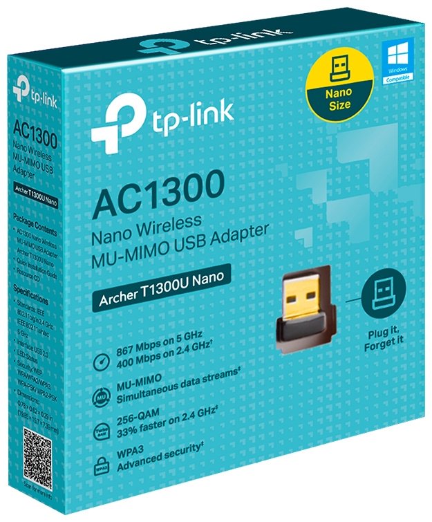 Wi-Fi адаптер TP-LINK Archer T1300U Nano купить,NaN