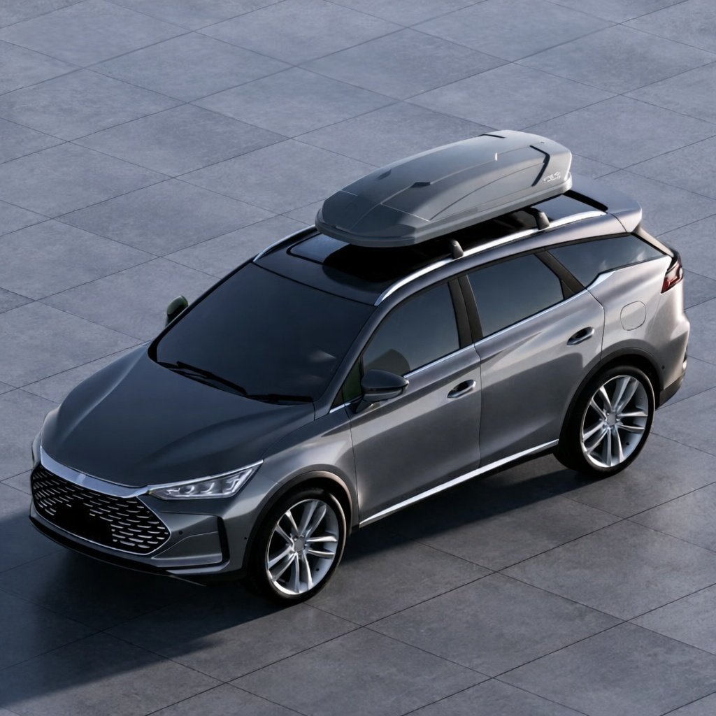 Багажный бокс LUX-S 800 черный глянцевый двустороннее 800 л
