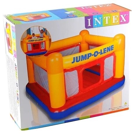 Батут Intex Игровой детский центр батут Дом для детей, до 54 кг