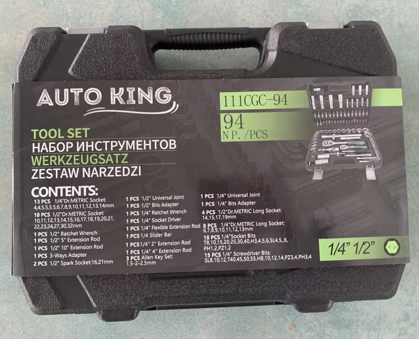 Набор универсальный 94 в 1 AUTO KING 111CGC-94 купить,NaN