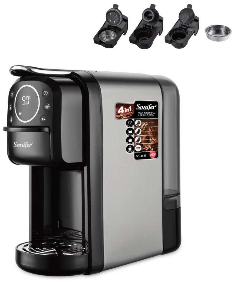 Кофемашина Sonifer SF-3585 черный, серый