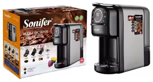 Кофемашина Sonifer SF-3585 черный, серый