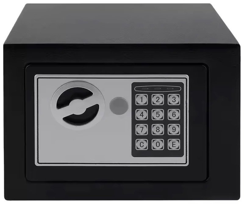 Сейф S001 ключевой, электронный замок (230х170х170 мм)