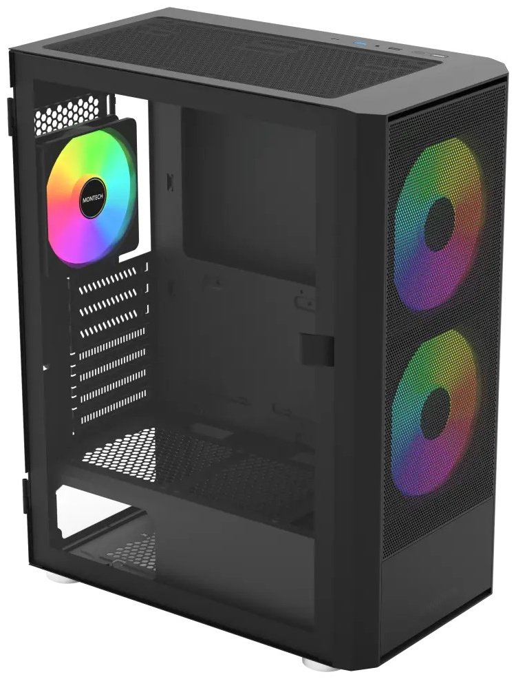 Корпус MONTECH X2 PLUS (B) черный купить,NaN