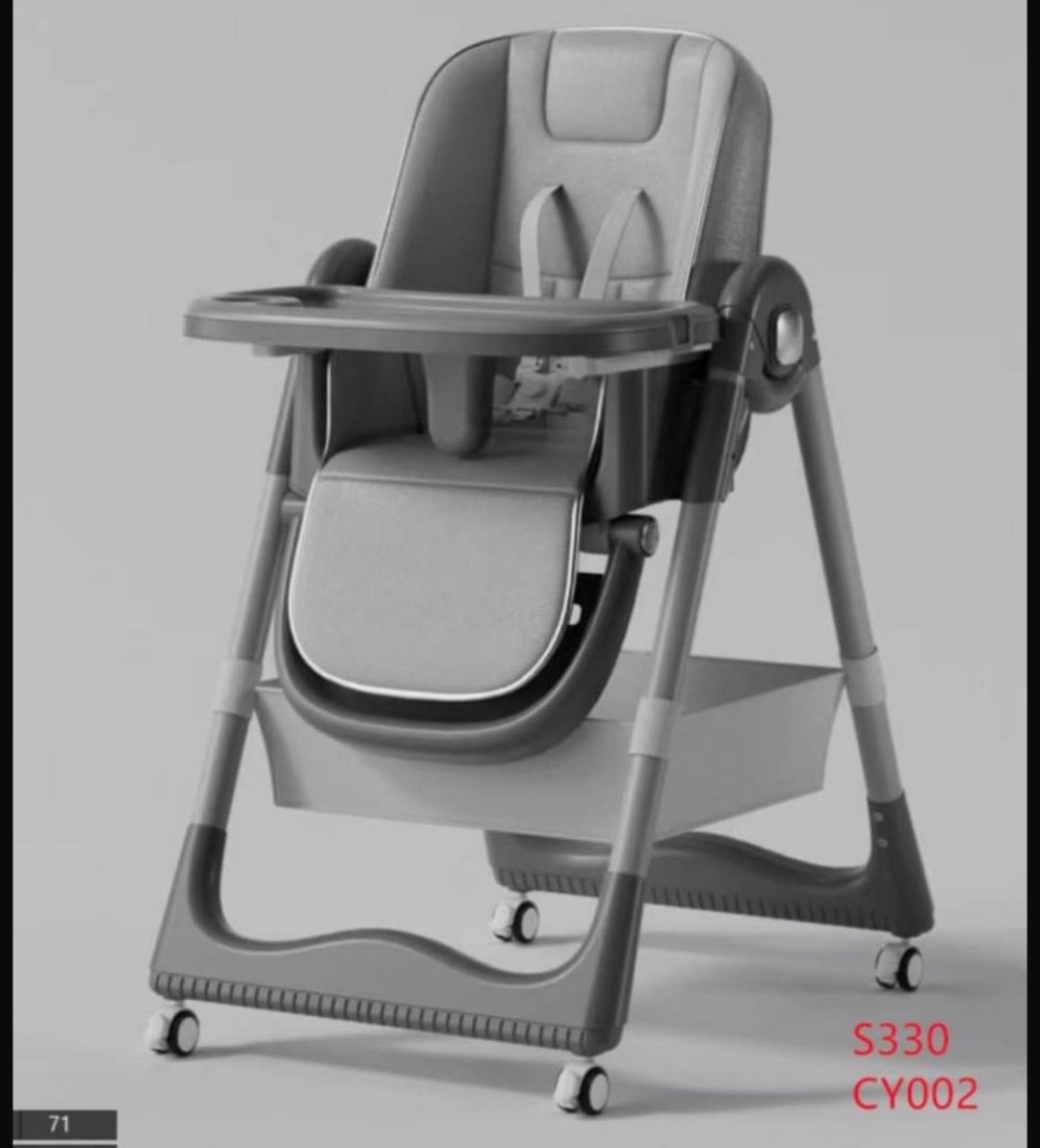 Стульчик трансформер 121JOY S330 CY002 серый купить,26000